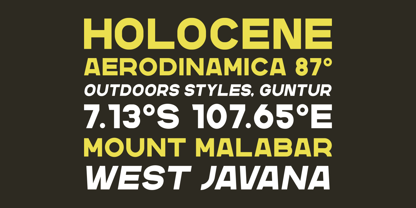 Nersans Two Font preview